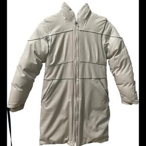 Columbia x Disney Frozen Jacket Womens Medium White Goose Down Full Length Elsa